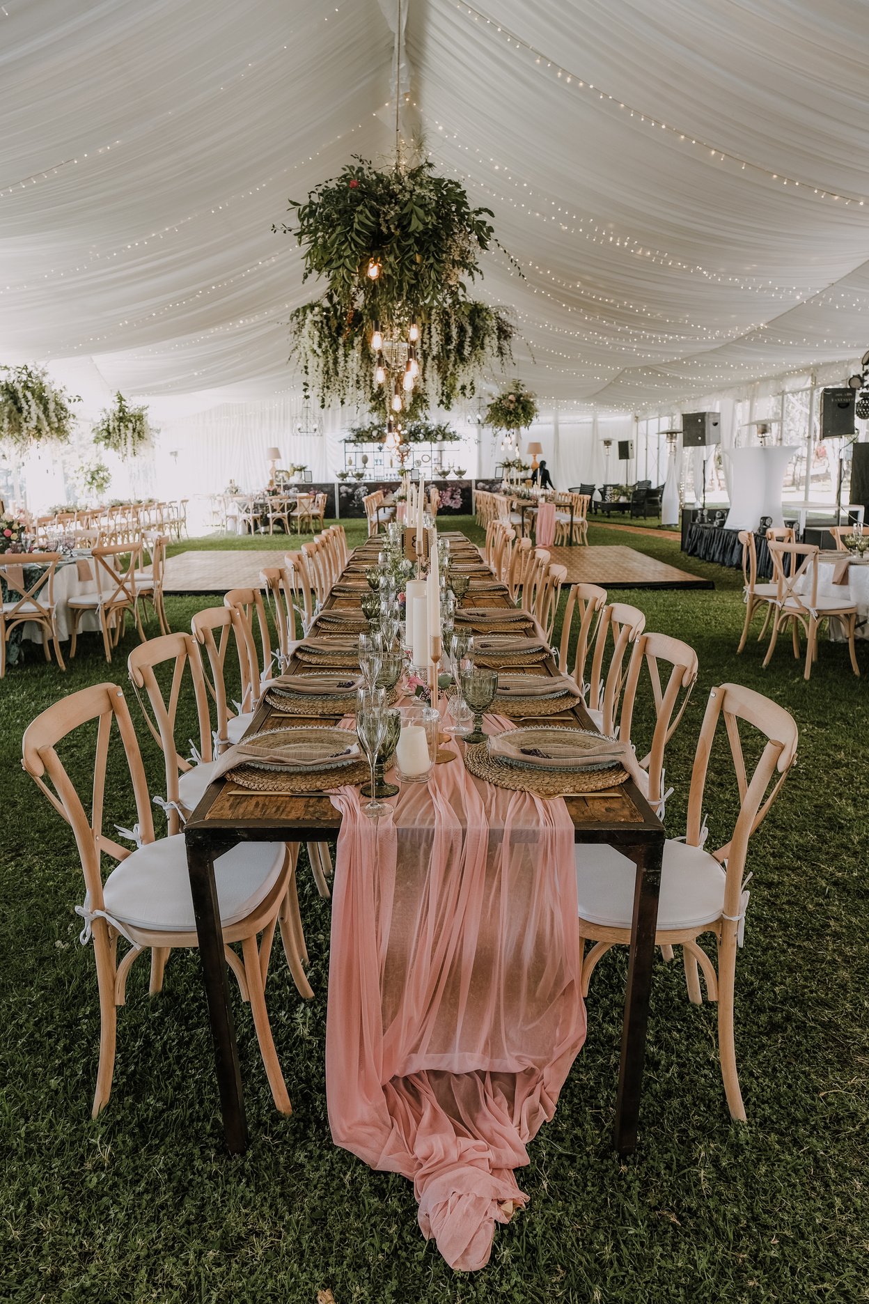 Table in Wedding Tent